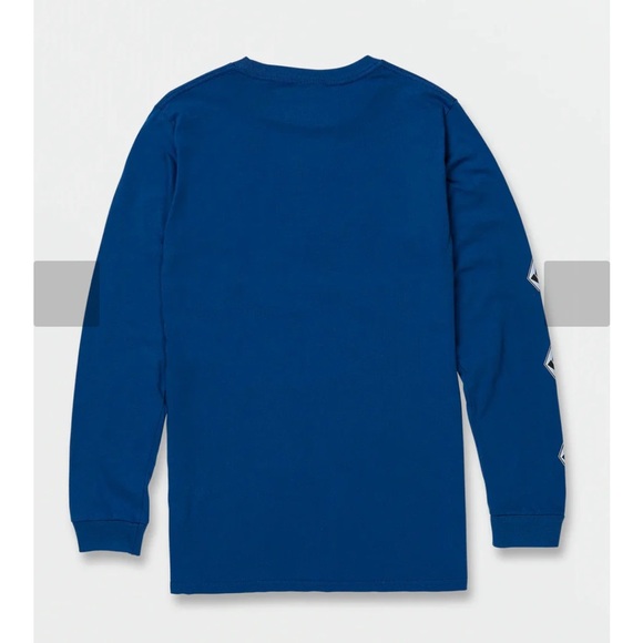 NWT - Volcom Mens Shirt Iconic Stone Long Sleeve - Royal Blue - Picture 2 of 7